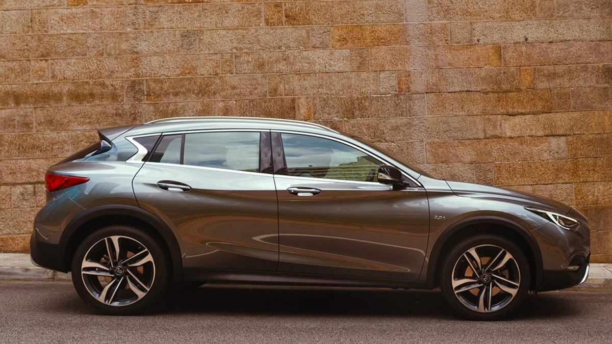 Side Profile View Of 2019 INFINITI QX30 Crossover Exterior