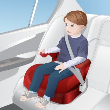 Backless booster seat for large children