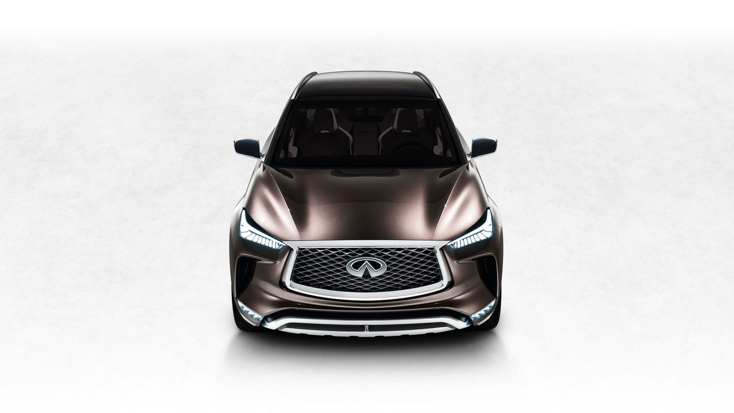 Aerial view of the INFINITI QX50 Concept