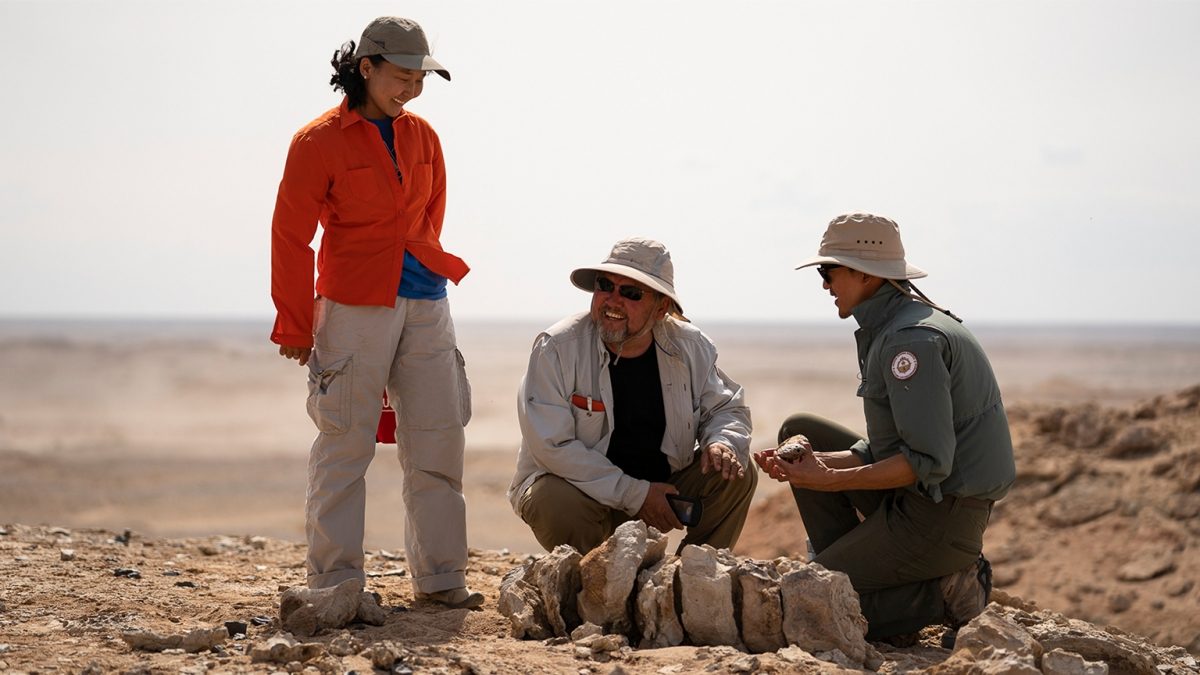 INFINITI and Paleontologists in the Gobi Desert