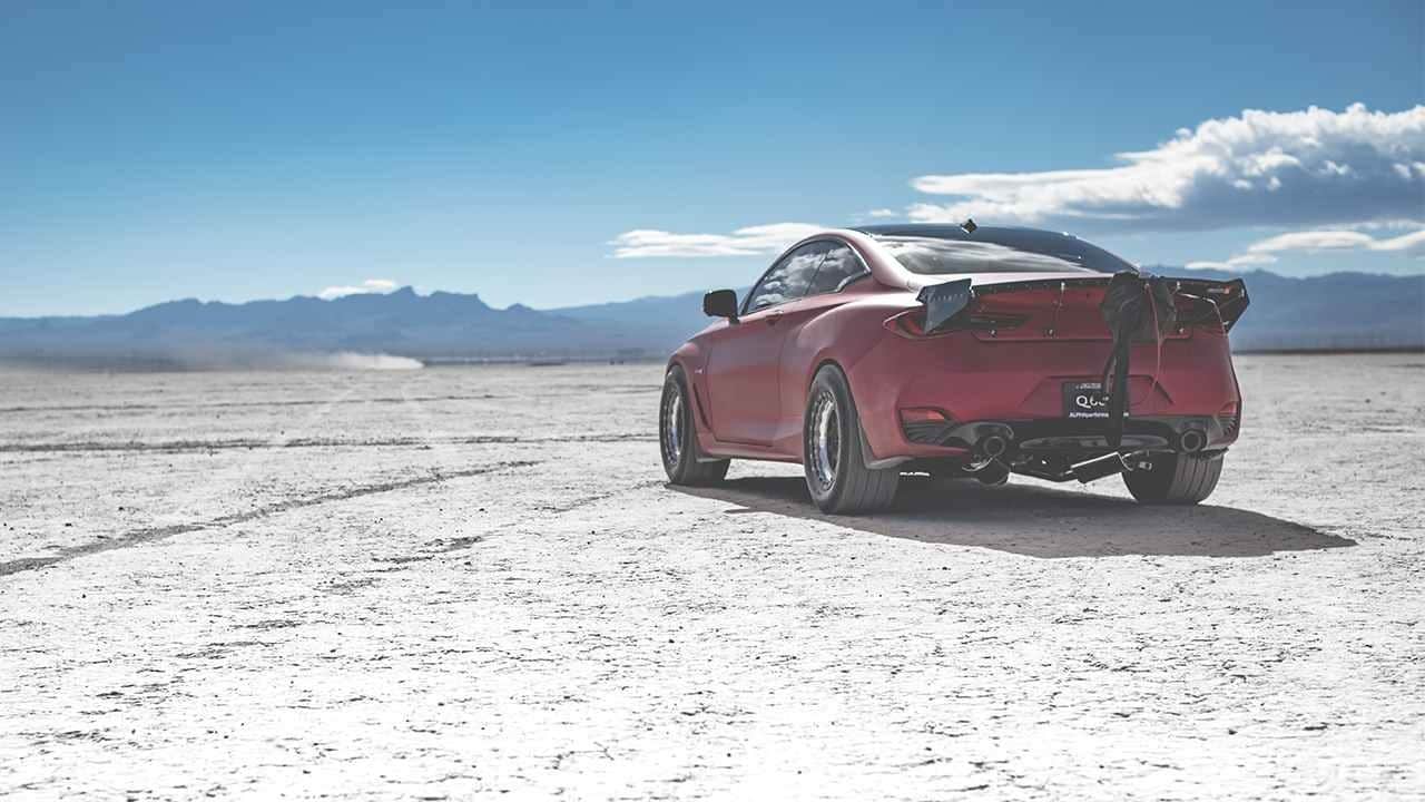 INFINITI Q60 Red Alpha Red Sport 400 Drag Car Concept by AMS Performance