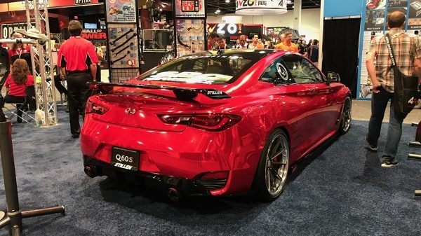 INFINITI Q60 RS400 Red Sport Concept Car at the SEMA Show 2017