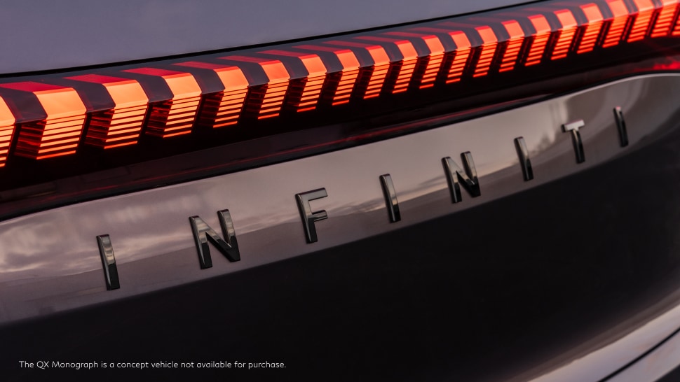 INFINITI QX Monograph Concept SUV rear accent lighting