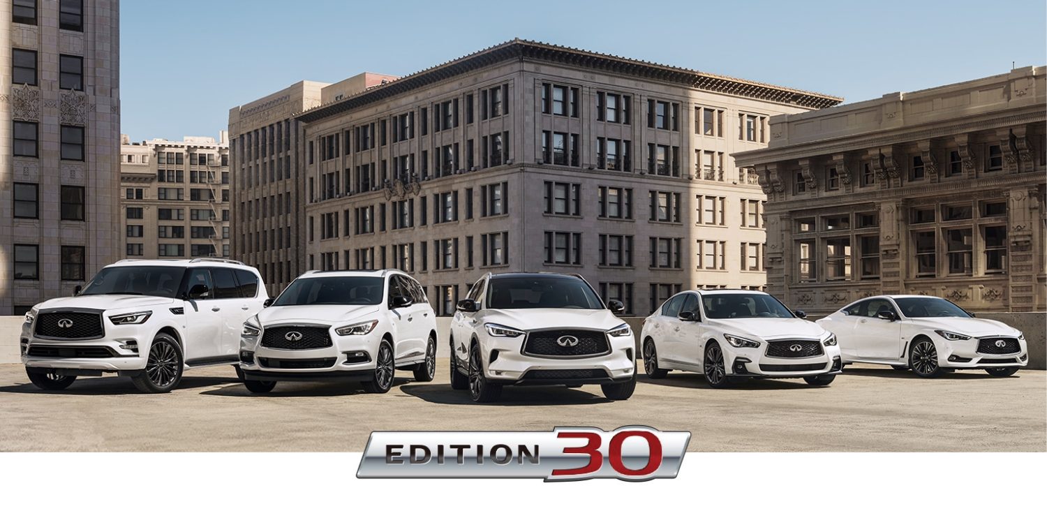 INFINITI EDITION 30 Vehicle Lineup | Exterior Front Profile View Of The 2020 INFINITI EDITION 30 Vehicle Lineup