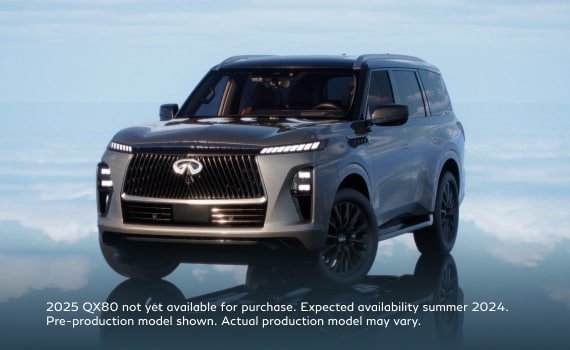 Front profile of the all-new INFINITI QX80