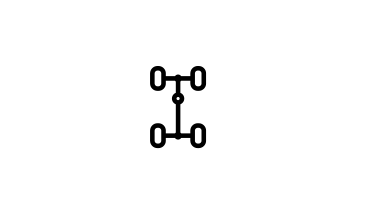 Black vehicle axel icon
