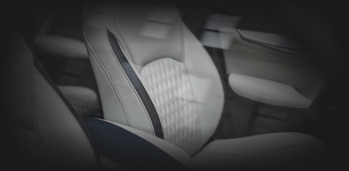 Interior close up of 2022 INFINITI QX50 driver seat