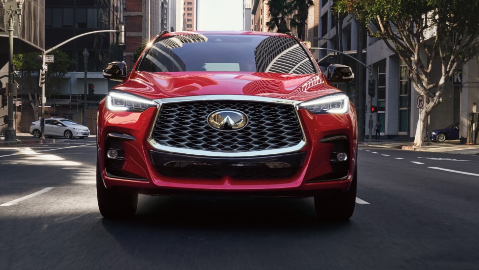 Front view of 2024 INFINITI QX55 Crossover Coupe 