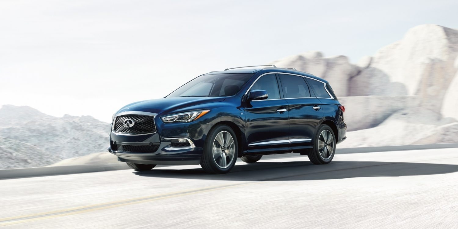 2017 INFINITI QX60 Crossover, shown in blue, receives 5-star Safety Rating in NCAP testing