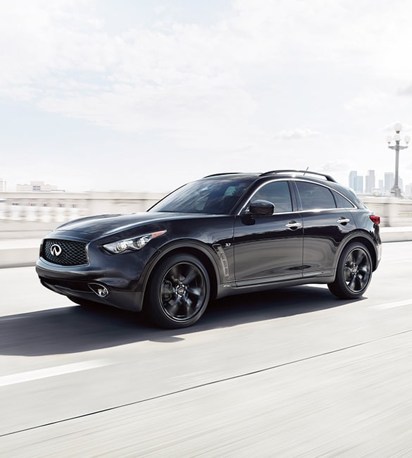 Side profile of a Certified Used INFINITI QX70